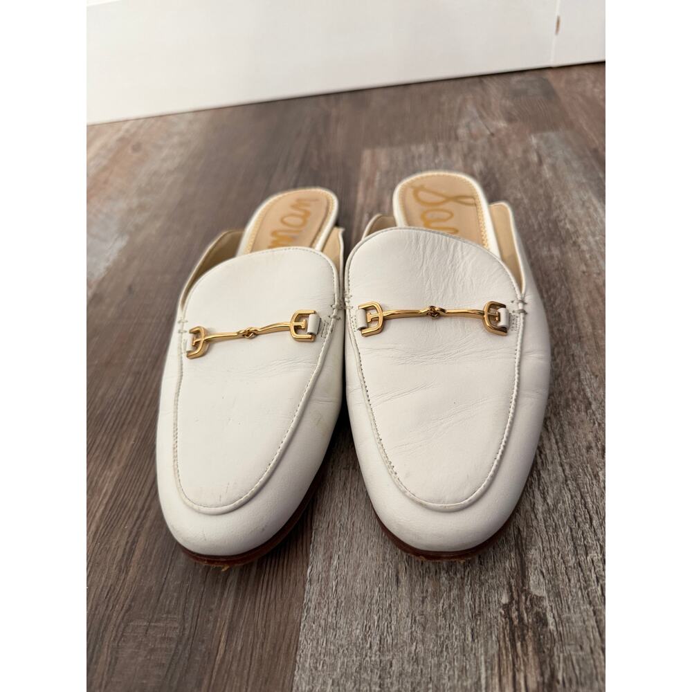 Sam Edelman Linnie Bit Mule in White size women’s 8 EUC - Picture 6 of 10